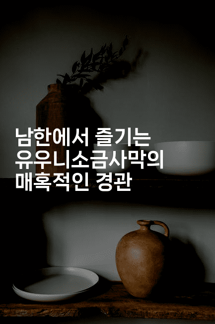 남한에서 즐기는 유우니소금사막의 매혹적인 경관2-트래블릭