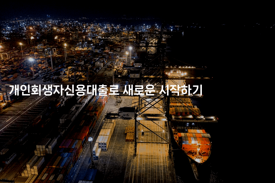 개인회생자신용대출로 새로운 시작하기-트래블릭